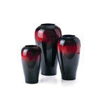 Vaso Red Cloud | Nero e Rosso | Ceramica Laccata | Ambienti Glamour