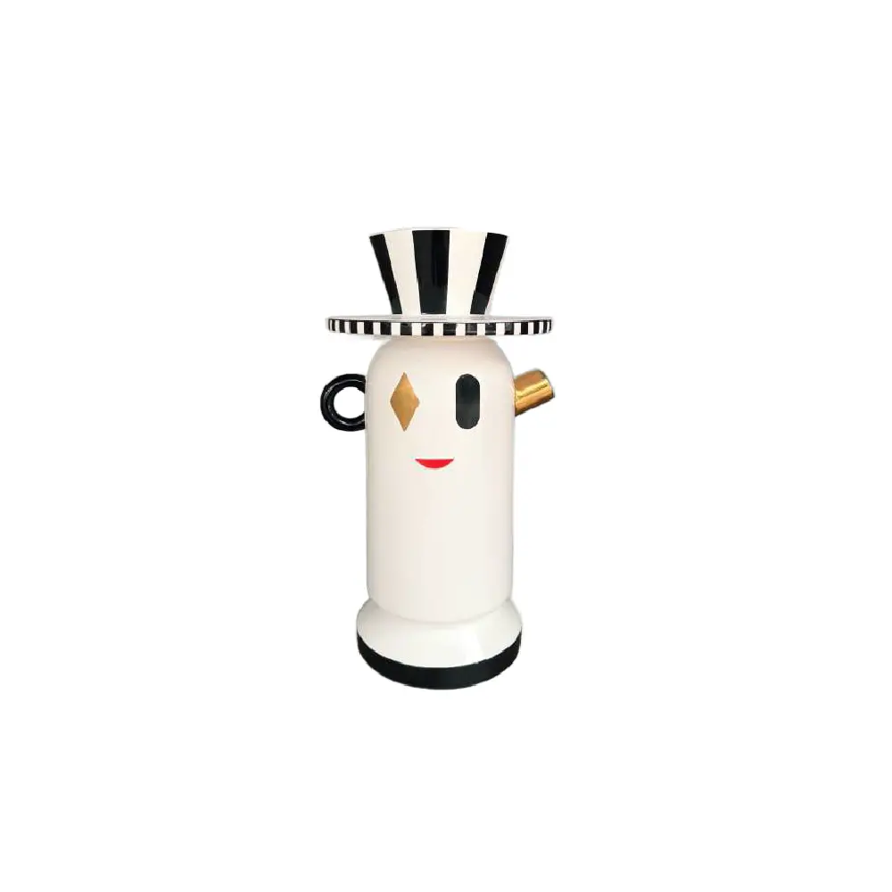 Vaso Il Cilindro 36cm | Dolomite Smaltata | Ambienti Glamour