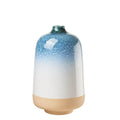 Vaso Alto Ceramica Sfumatura Bianco Blu Mediterraneo | L'Oca Nera