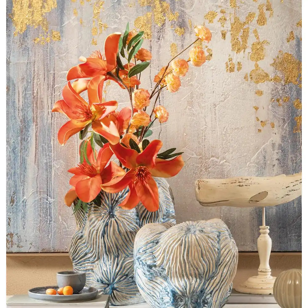 Vaso Alto Gres Ispirazione Fondali Marini Orizzonti | L'Oca Nera