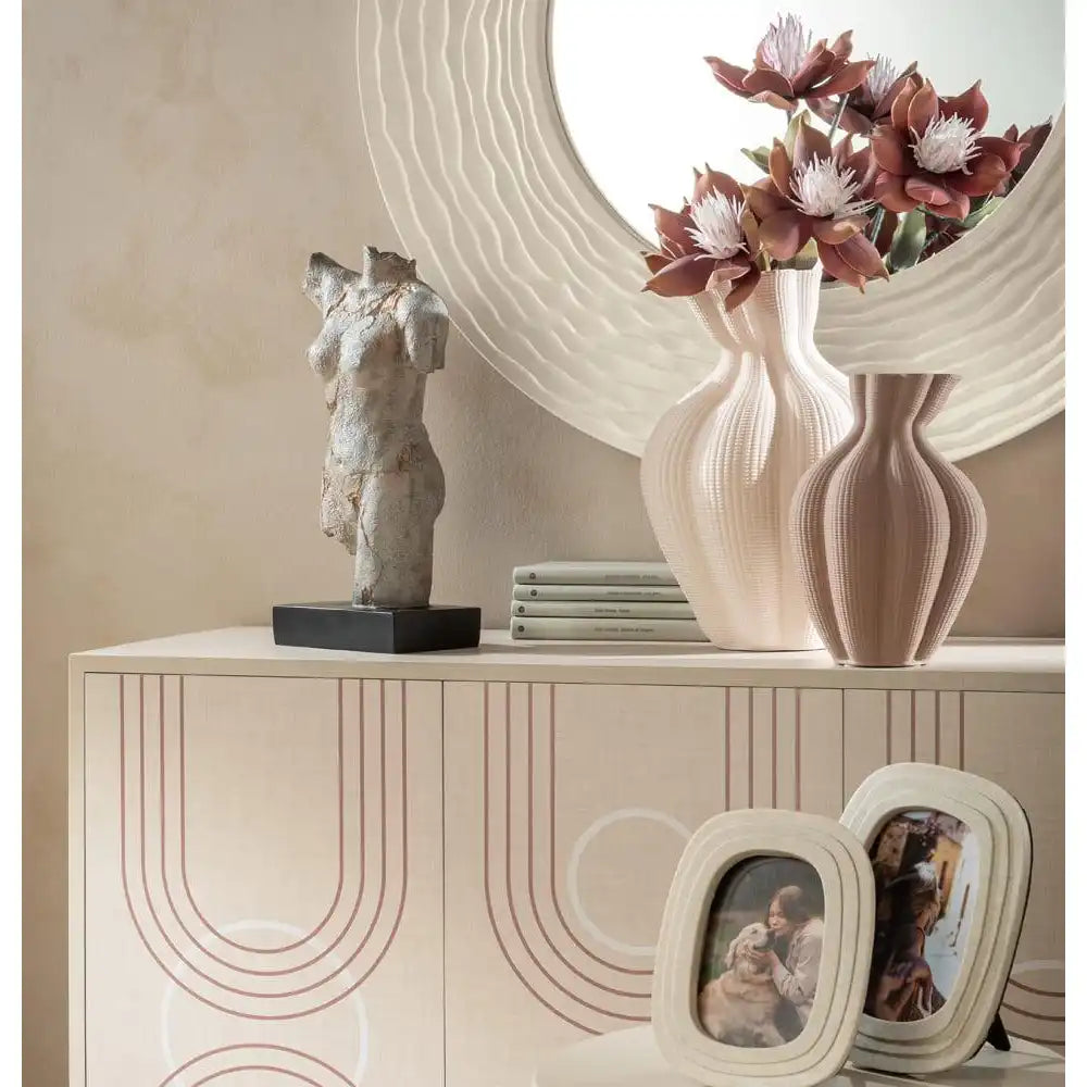 Vaso Alto Porcellana Forma Sinuosa Neo Classic | L'Oca Nera