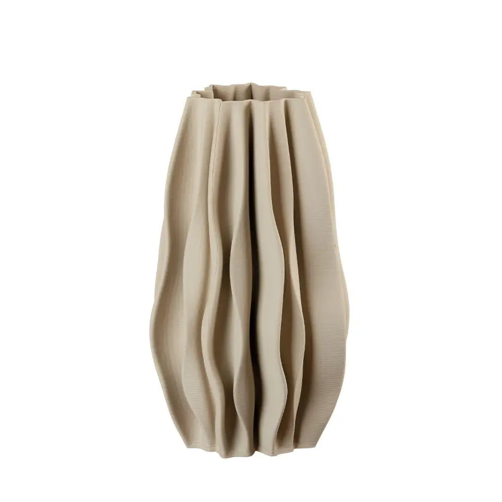 Vaso Alto Porcellana Effetto Carta Pieghe Neo Classic | L'Oca Nera