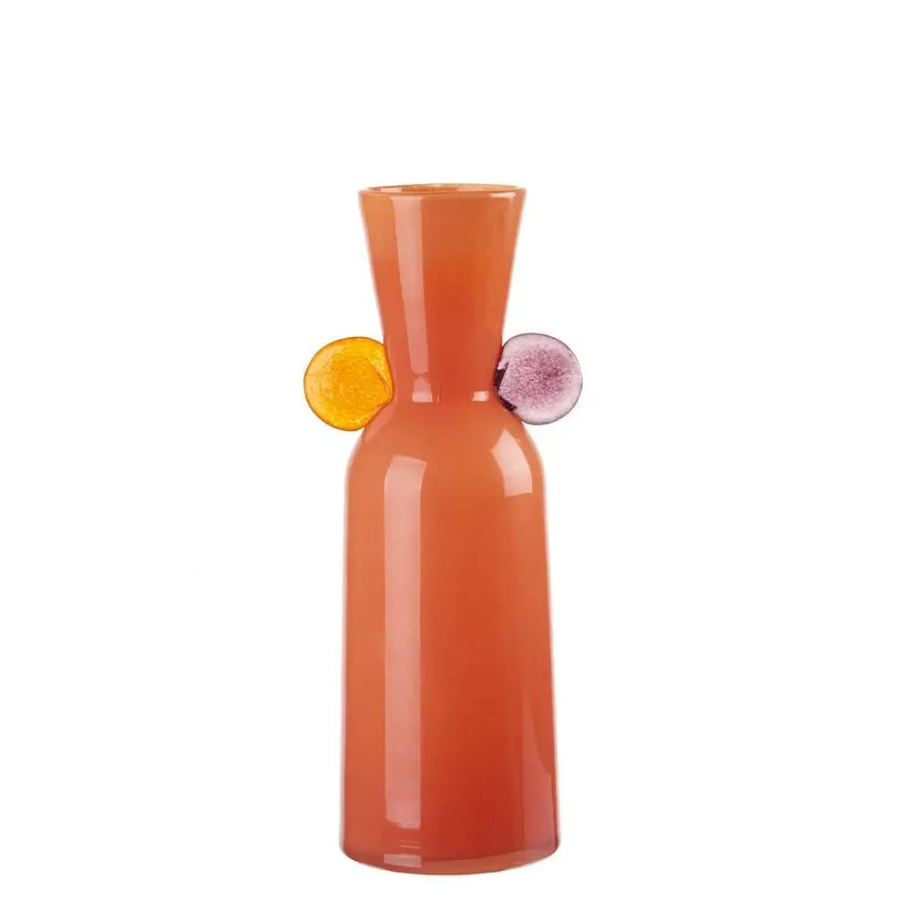 Vaso Alto Vetro Dettagli Geometrici Colore Orizzonti | L'Oca Nera