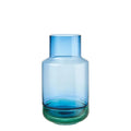 Vaso Alto Vetro Sfumato Base Rilievo Fashion | L'Oca Nera