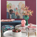 Vaso Alto Vetro Verde Design Chic Fashion | L'Oca Nera