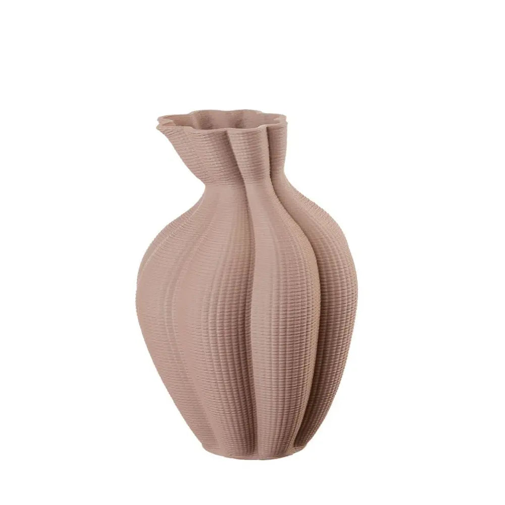 Vaso Basso in Porcellana Forma Sinuosa Neo Classic | L'Oca Nera