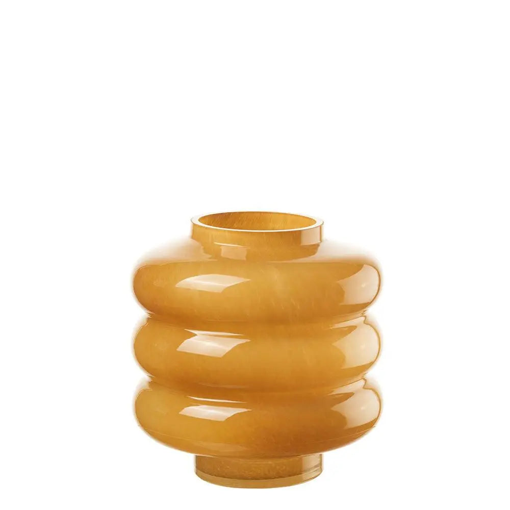 Vaso Basso Vetro Design Retrò Vintage Contemporaneo | L'Oca Nera