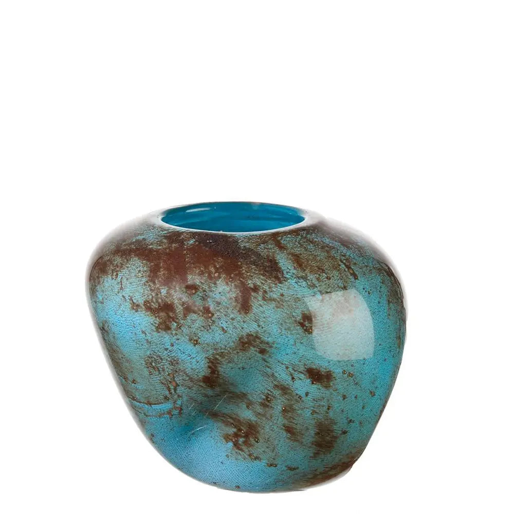 Vaso Basso Vetro Sfumato Ispirazione Onde | L'Oca Nera