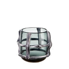 Vaso Basso Vetro Effetto Retato Stile Urban | L'Oca Nera