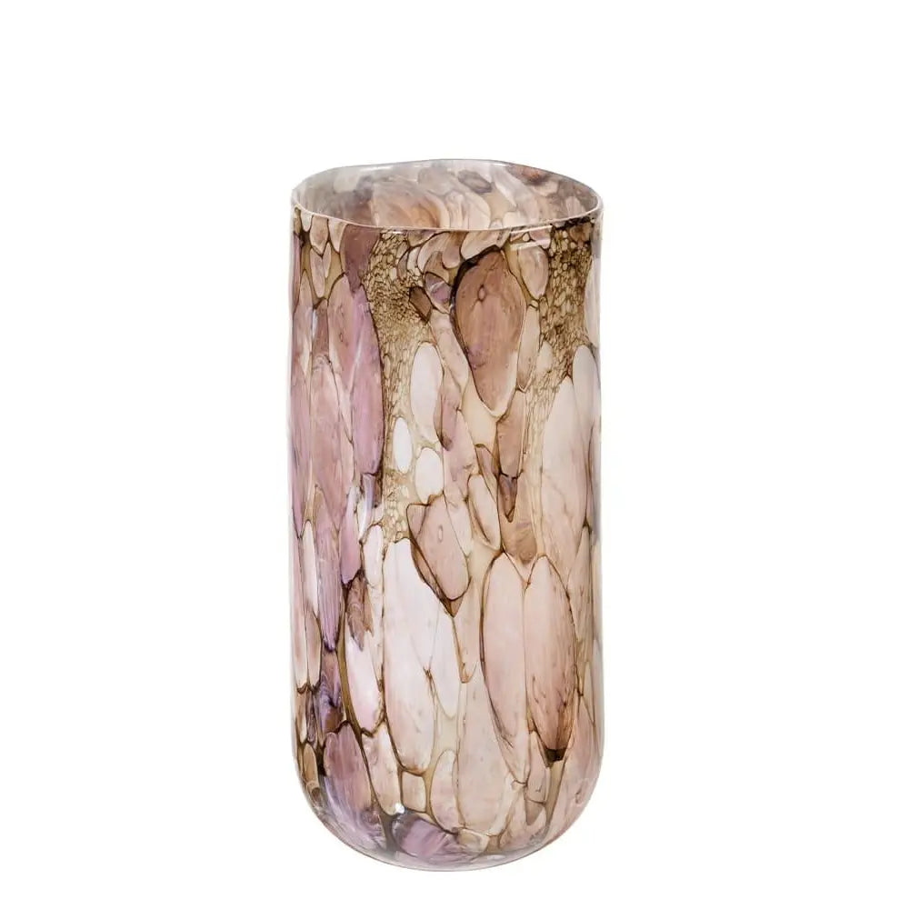 Vaso Medio Vetro Colorato Pattern Animalier Ethno Chic | L'Oca Nera