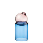 Vaso Sfera Alto Vetro con Base Bicolore Fashion | L'Oca Nera