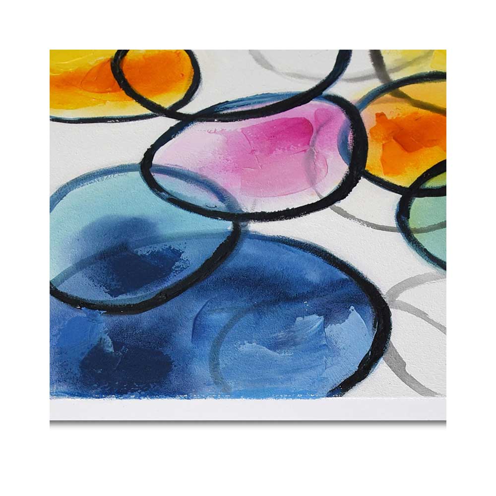 ADM Quadro Astratto Cerchi Colorati WF001X1