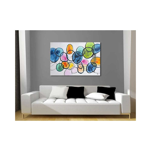 ADM Quadro Astratto Cerchi Colorati WF001X1