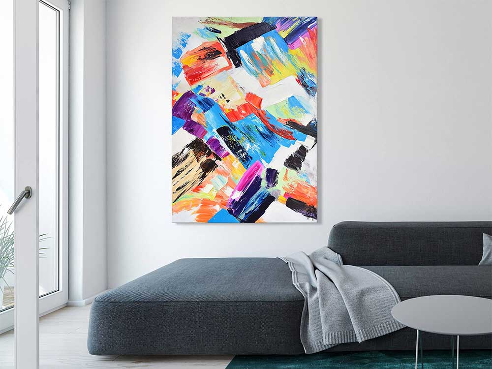ADM Composizione di Macchie di Colore Multicolore WF037X1