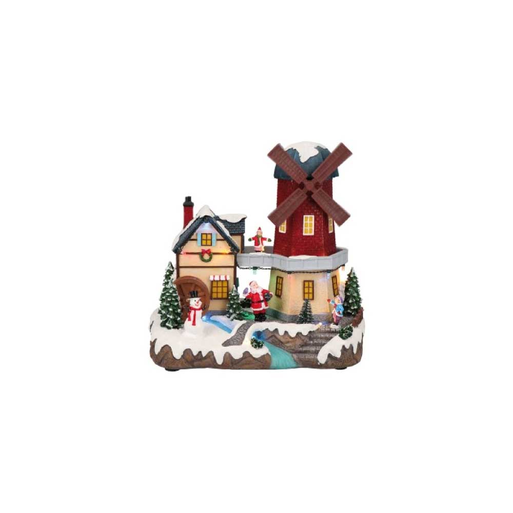 Xmas King by Lotti Import Christmas Landscape Mill Movement and Music