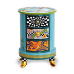Tom's Drag Cassettiera Tonda Blu 102170 - Tendenze Casa