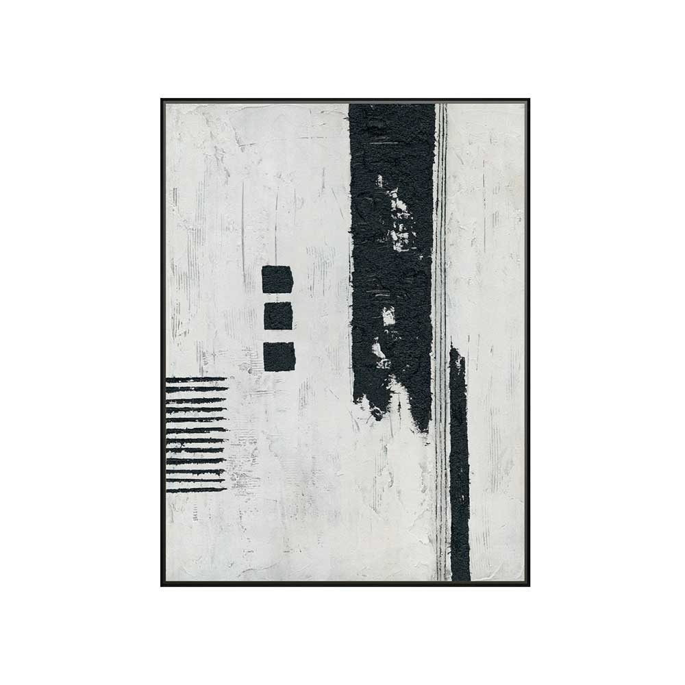 Agave Quadro con Cornice Geometrie di Nero