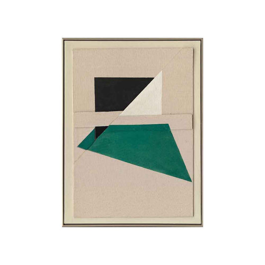 Agave Picture with Green Shapes Frame