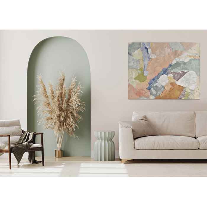 Agave Quadro Nubi Pastello