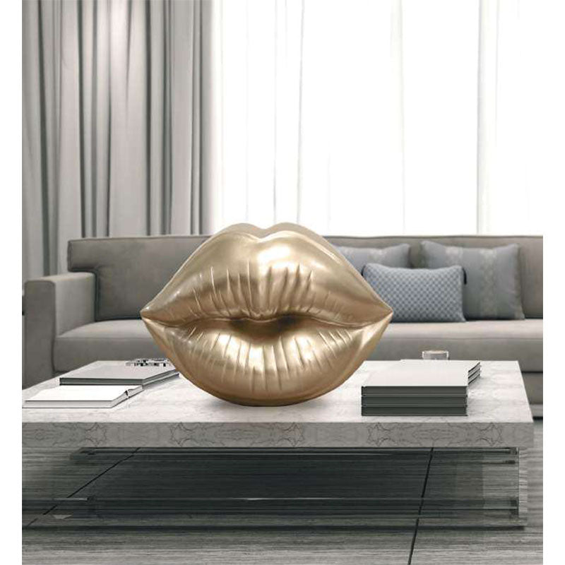 Ambienti Glamour Scultura Golden Kiss 44C204
