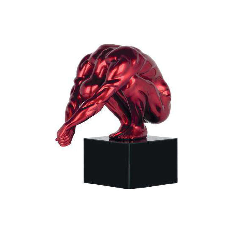 Ambienti Glamour Scultura Il Tuffatore Rosso 98C080