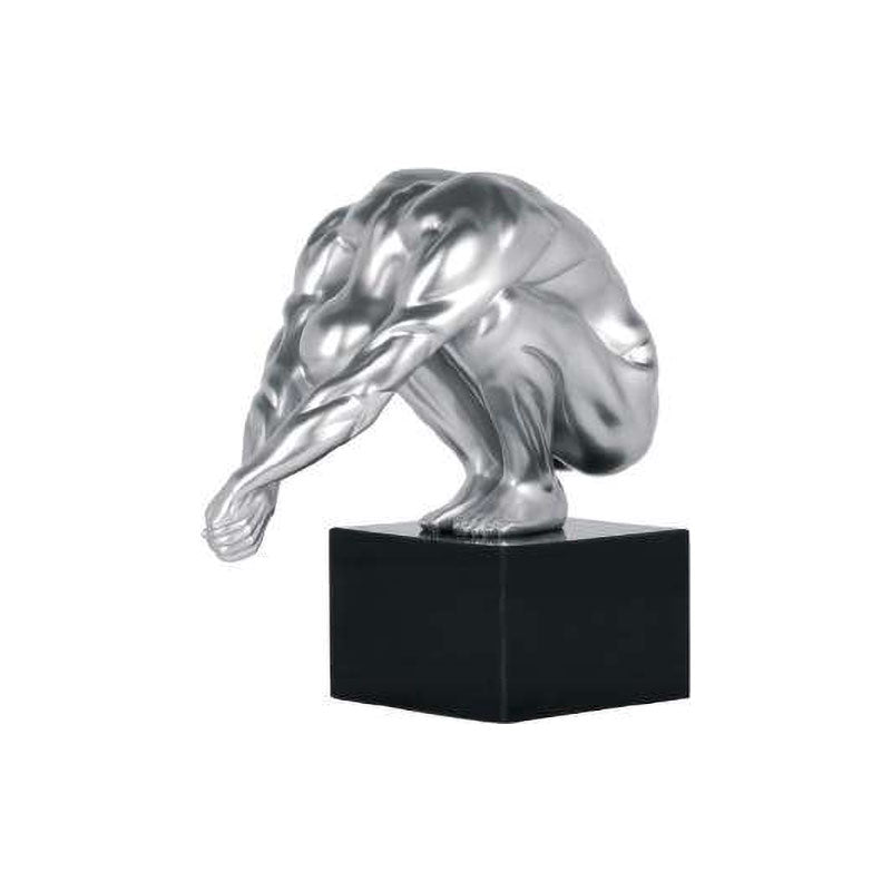 Ambienti Glamour Scultura Il Tuffatore Silver 98C079