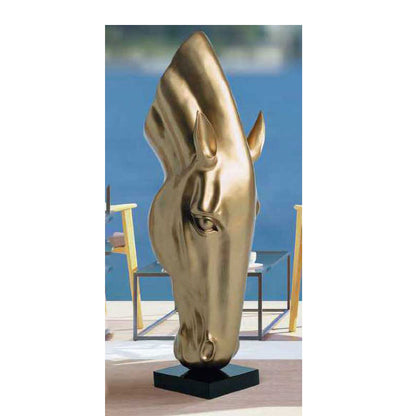 Ambienti Glamour Scultura Light Gold Horse 98C003