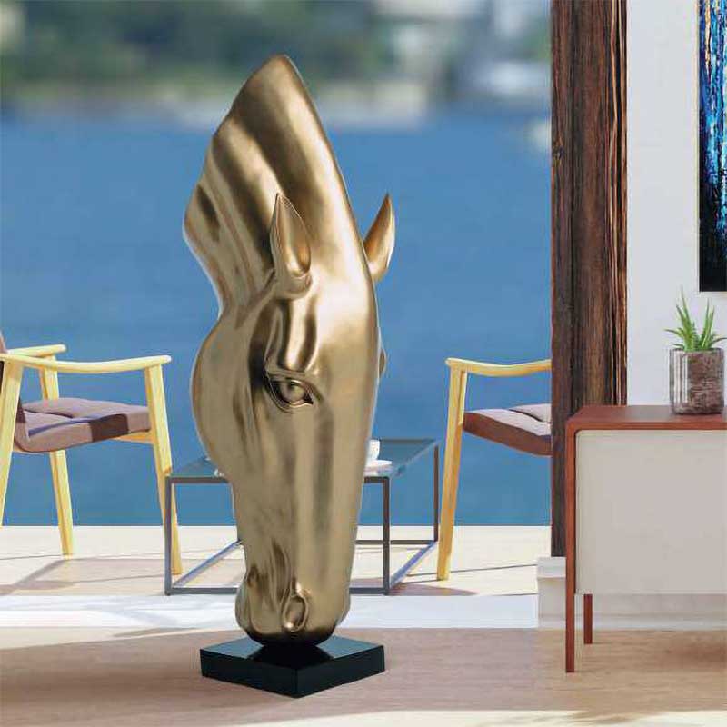 Glamour Environments Sculpture Light Gold Horse 98C003