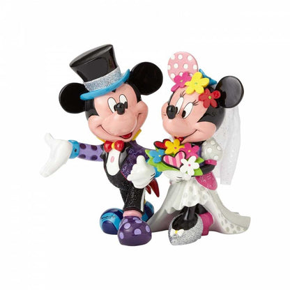 Disney By Britto Figurina Mckey and Minnie Mouse Wedding T20 4058179