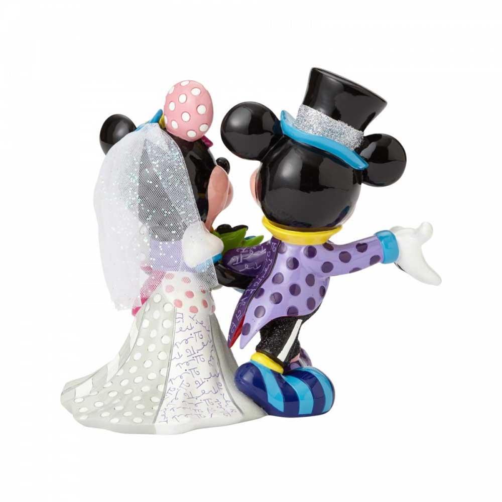 Disney By Britto Figurina Mckey and Minnie Mouse Wedding T20 4058179