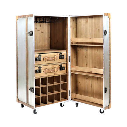 Hoff Interieur Mobile Bar Suitcase 9221