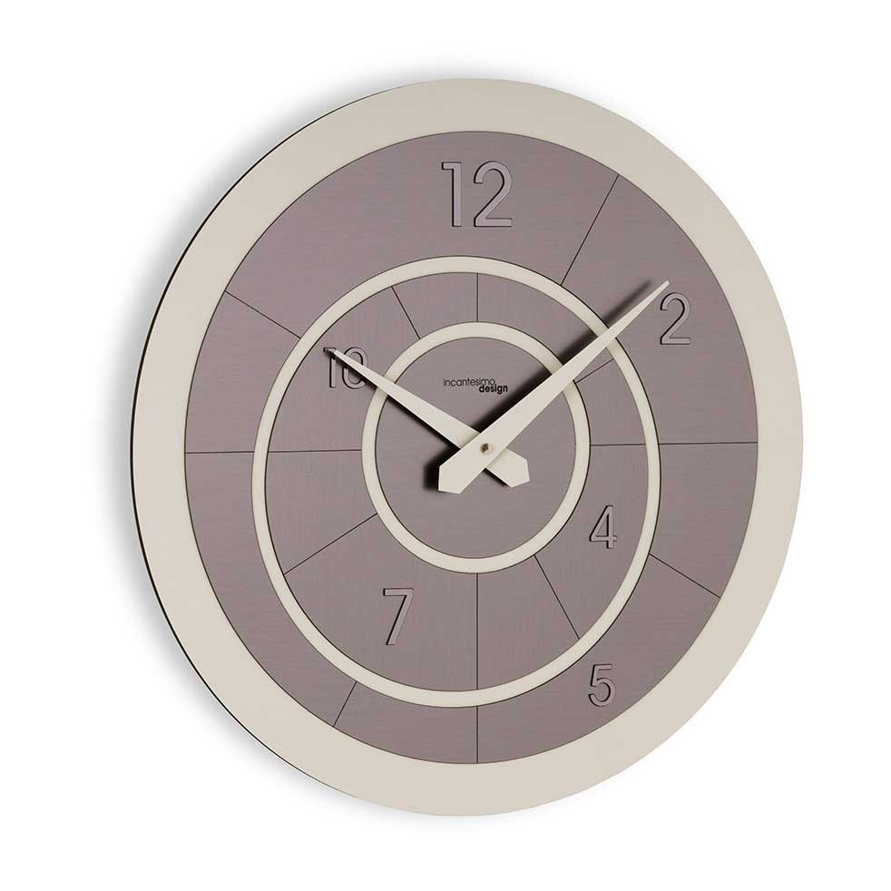 Incantesimo Design Orologio da Parete Alium Tortora Antracite