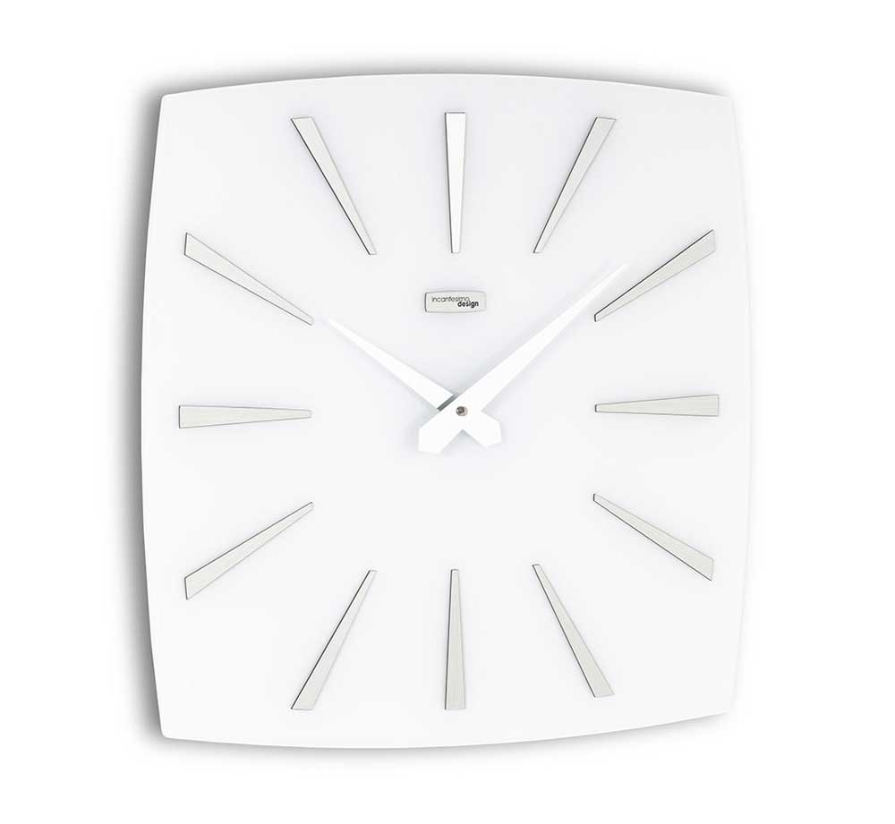Incantesimo Design Orologio da Parete Electa Bianco Lucido