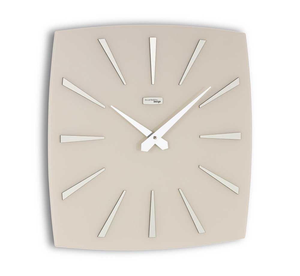 Incantesimo Design Wall Clock Electa Dove Grey Glossy