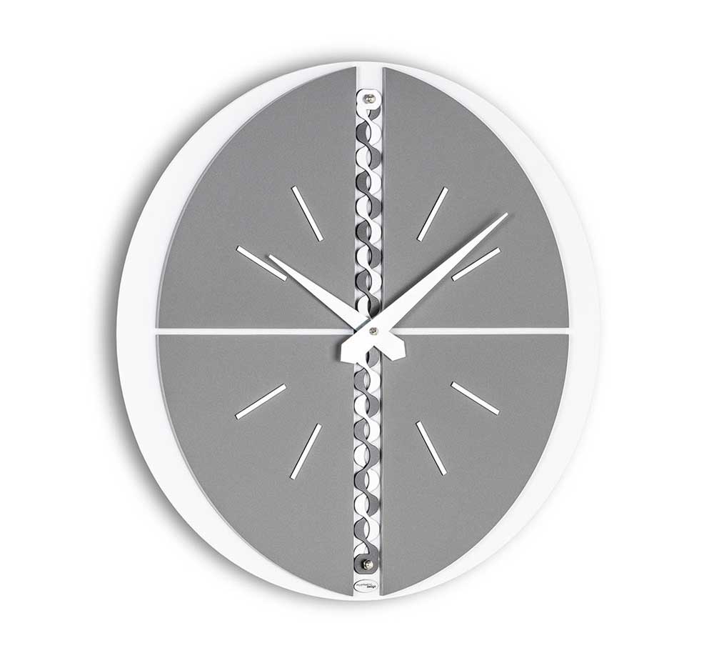 Incantesimo Design Wall Clock Galatea White Grey