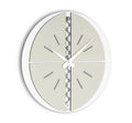 Incantesimo Design Orologio da Parete Galatea Bianco Tortora