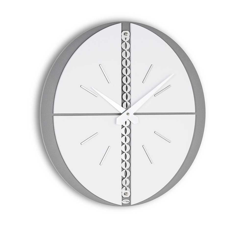 Incantesimo Design Wall Clock Galatea Grey White