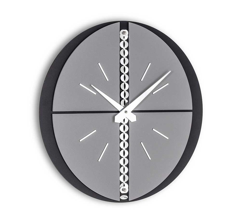 Incantesimo Design Wall Clock Galatea Black Grey