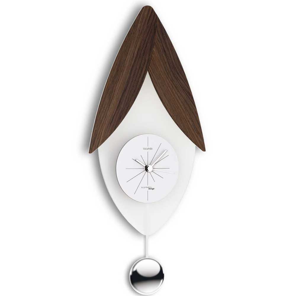 Incantesimo Design Wall Clock Locundo Pendulum Moka