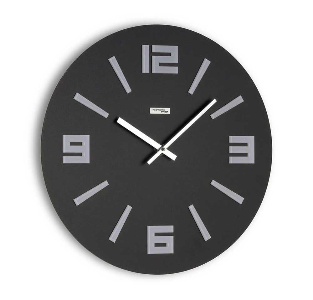 Incantesimo Design Wall Clock Mimesis Black Grey