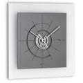 Incantesimo Design Orologio da Parete Signum Quadrato Grigio Fumo