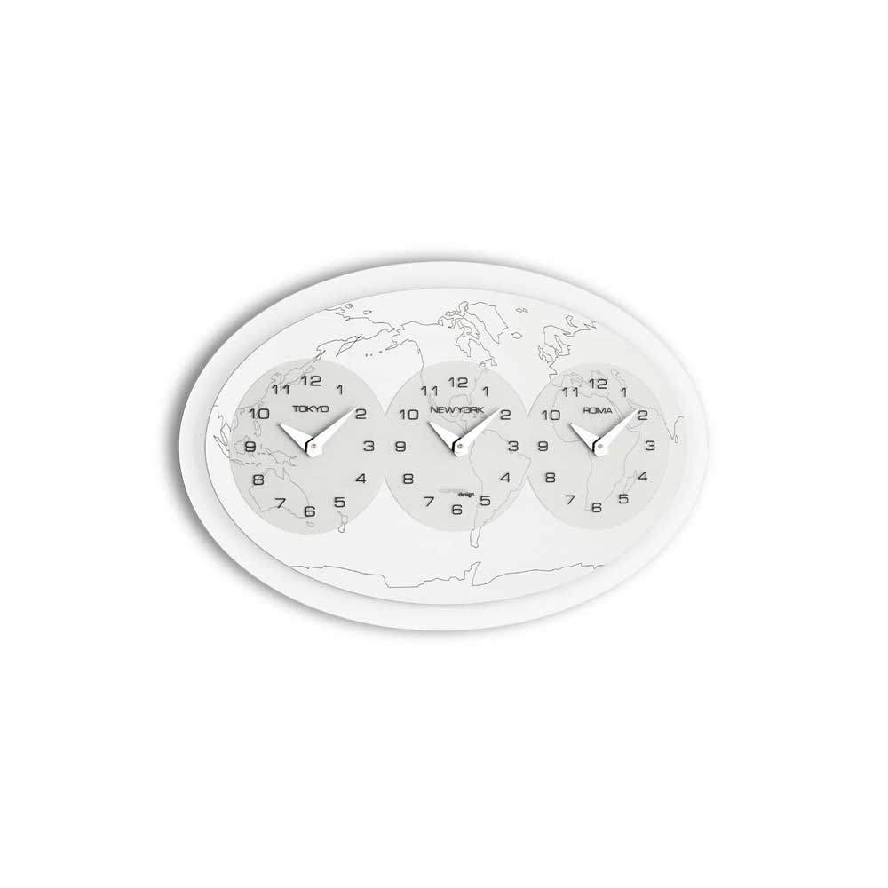 Incantesimo Design Wall Clock Three Hours In The World