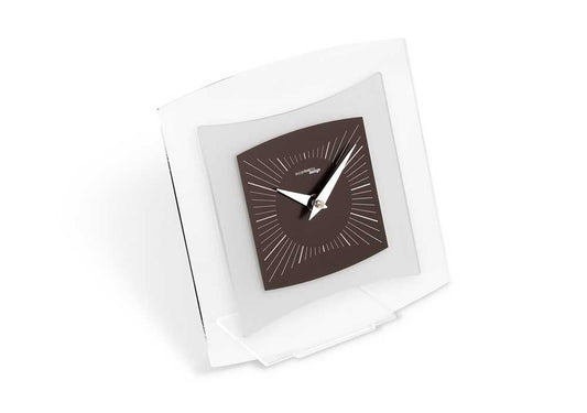 Incantesimo Design Orologio da Tavolo Quintus Cioccolato