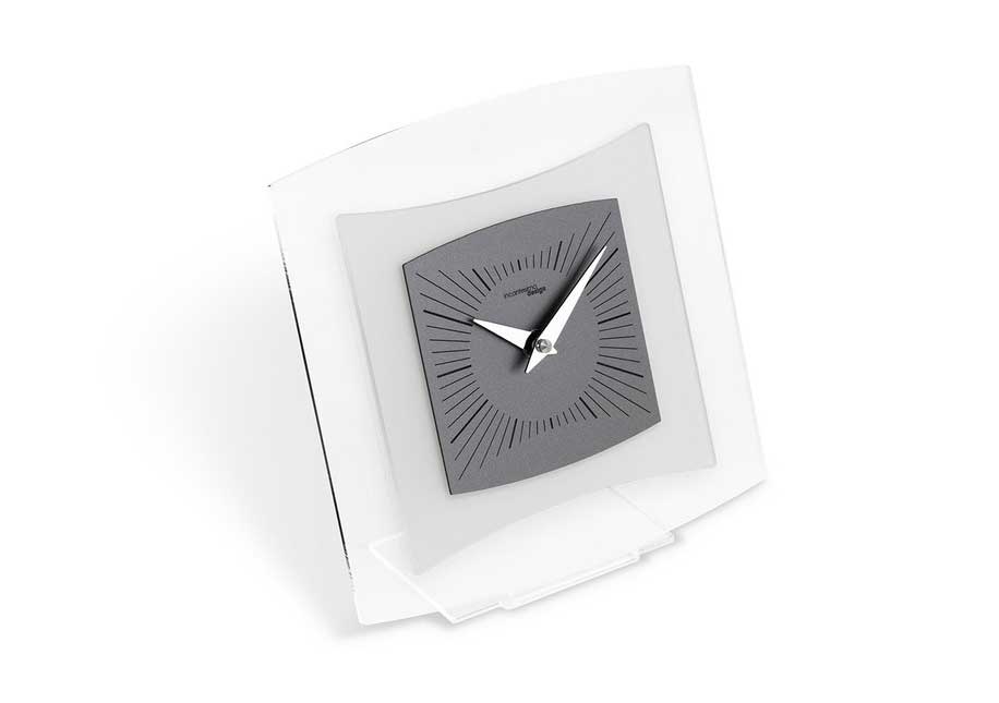 Incantesimo Design Quintus Table Clock Smoke Grey