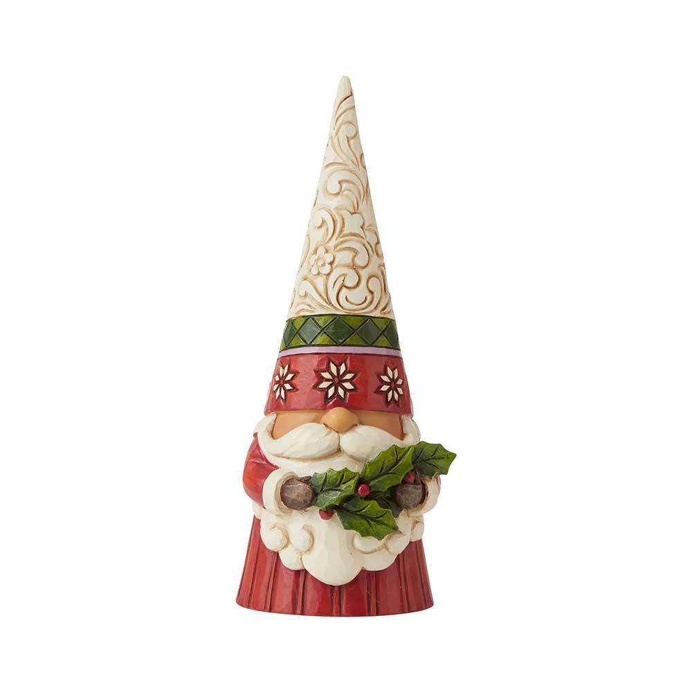 Jim Shore Heartwood Creek Gnome with Holly 6009180