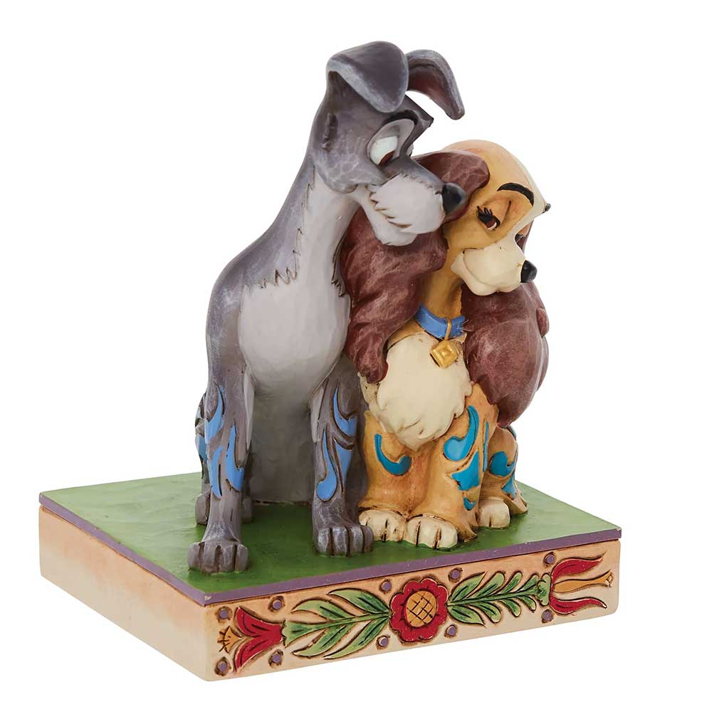 Jim Shore Tradizioni Disney Scultura Lilly e il Vagabondo 6010885