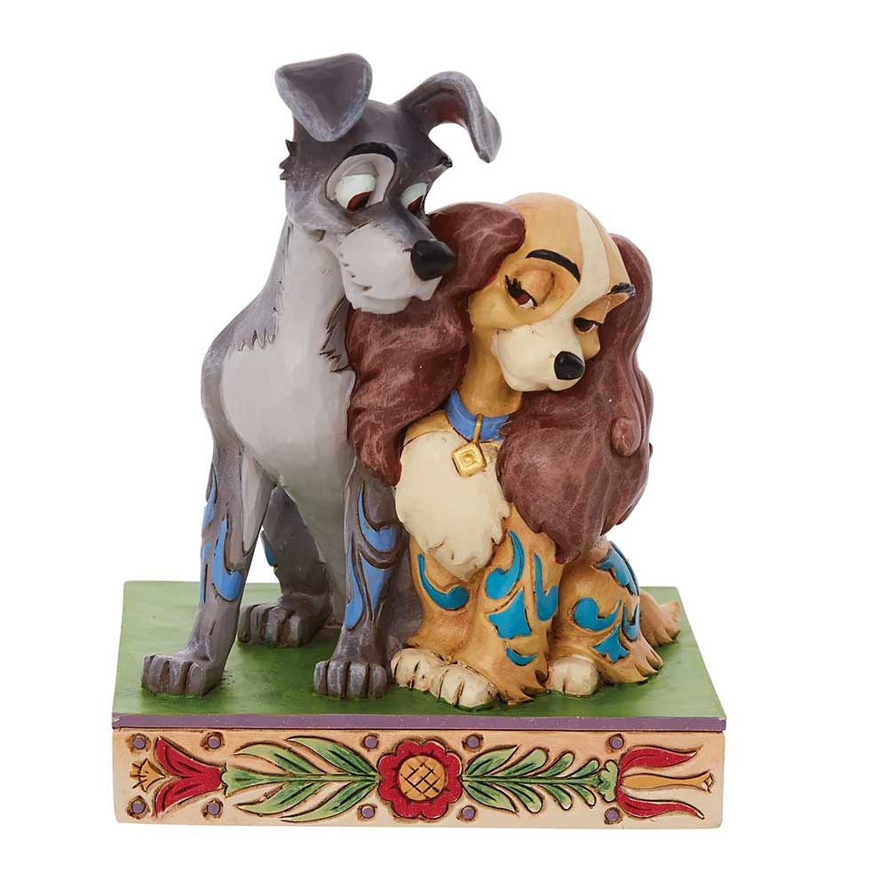 Jim Shore Tradizioni Disney Scultura Lilly e il Vagabondo 6010885
