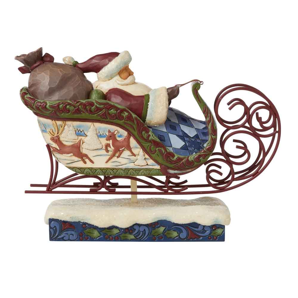 Jim Shore Heartwood Creek Santa's Sleigh 6009493