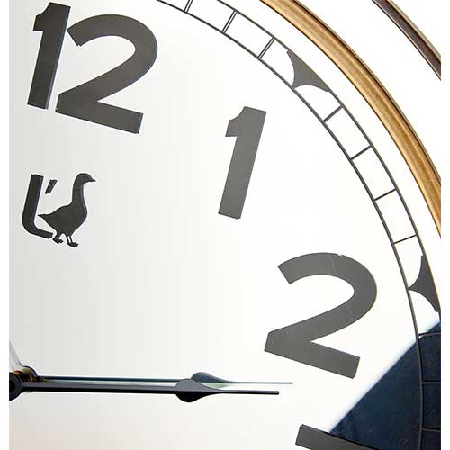 The Black Goose Wall Clock 1F164