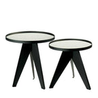 The Black Goose Round Tables Set of 2 Pcs 1J165